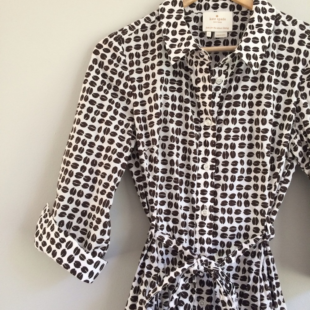 ♠️Kate Spade ☕️ Coffee Bean Shirt Dress